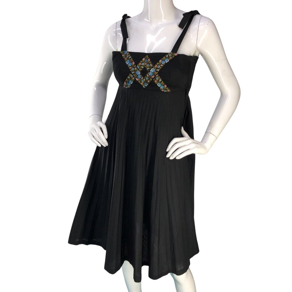 Young Edwardian By Arpeja Womens Size 3 US S Dress Sundress Vintage Shoulder Tie